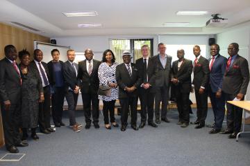 aare afe babalola members of his entourage and african studies centre faculty