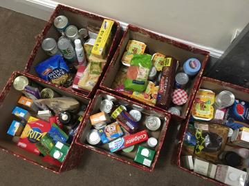 food bank collection  christmas boxes december