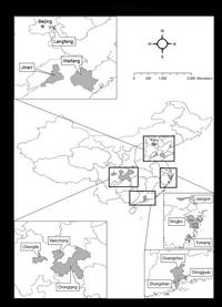 twelve sample cities in china