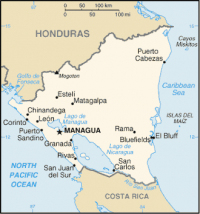 nicaragua map