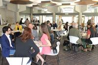 A lively discussion in between panel sessions between speakers and participants of the Georgia-Oxford forum