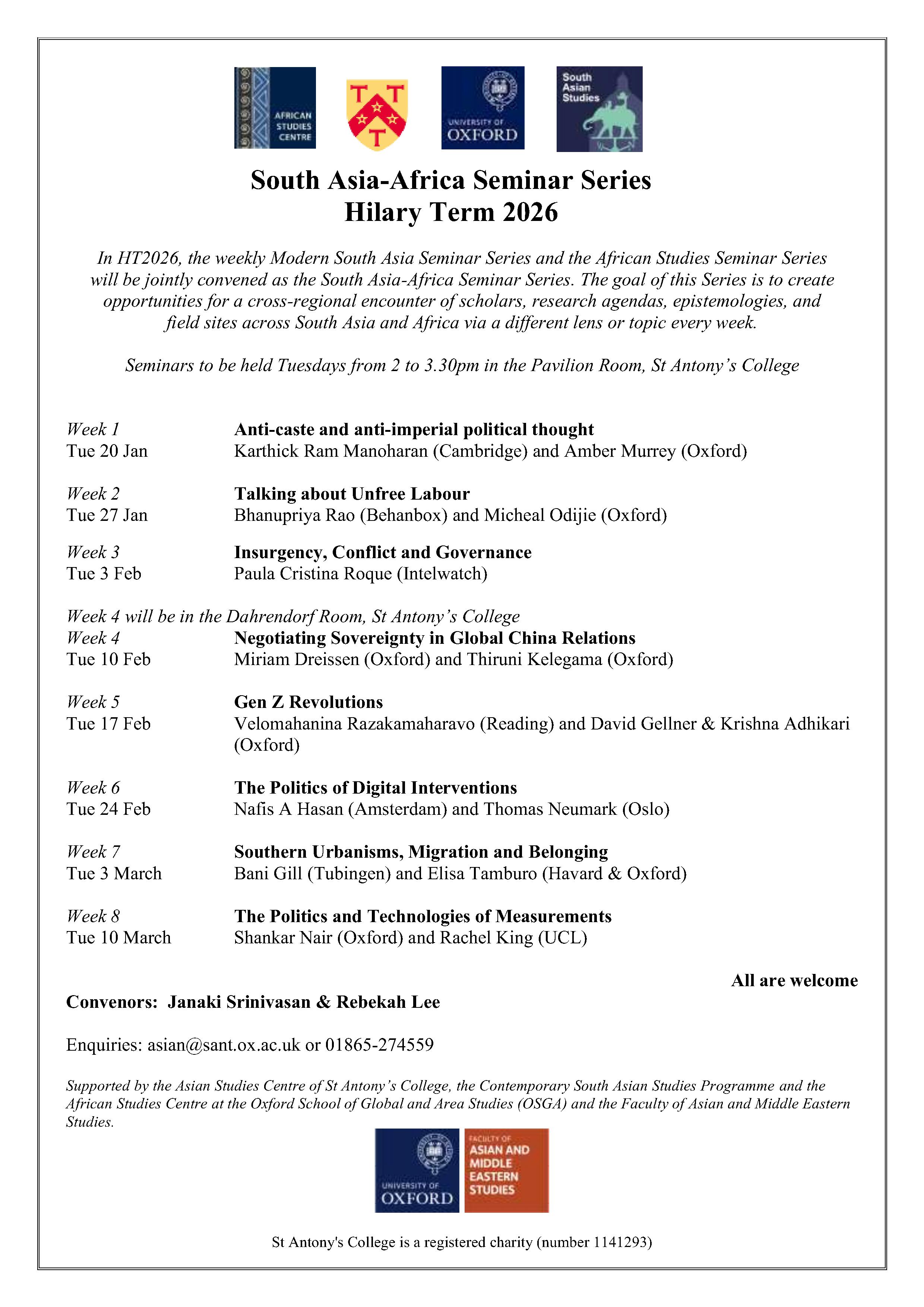 sa af seminar schedule ht26  image