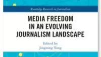 Book cover: Media Freedom in an evolving journalism landscape