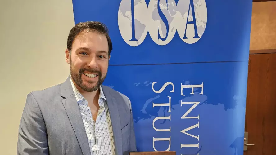 Dr Thaler receives the award at the ISA Annual Convention, 24 March 2026 in Columbus, USA