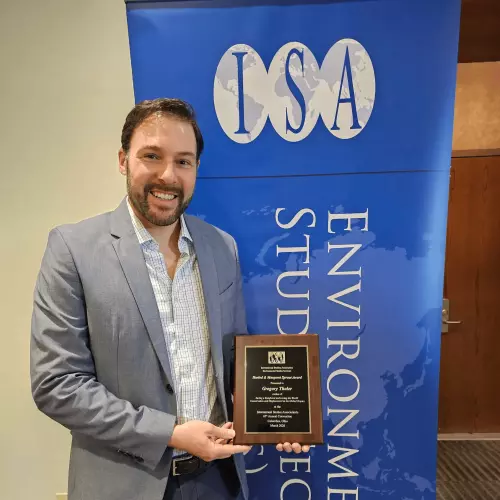 Dr Thaler receives the award at the ISA Annual Convention, 24 March 2026 in Columbus, USA